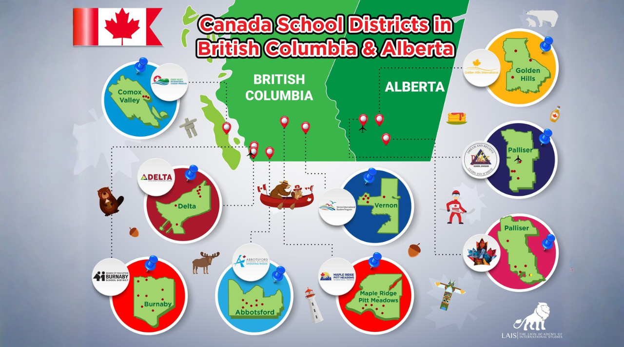 Canada School Map