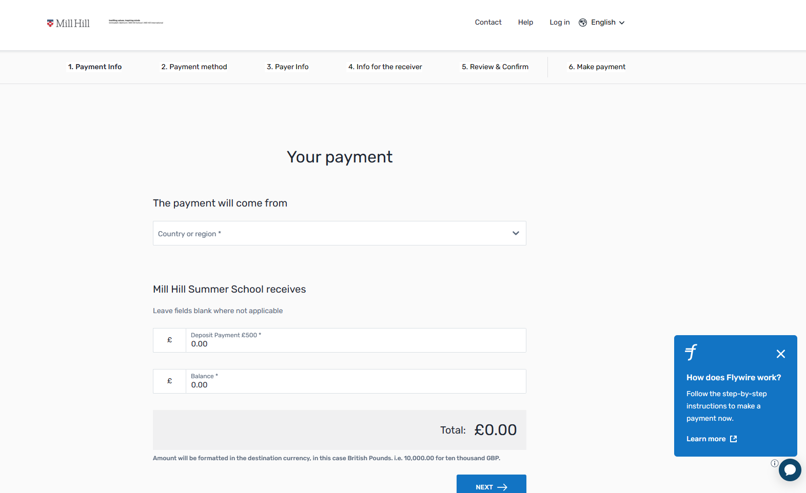 Flywire International Payment 2