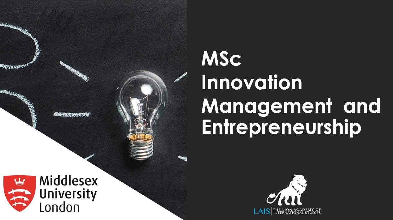 MSc Innovation Management and Entrepreneurship